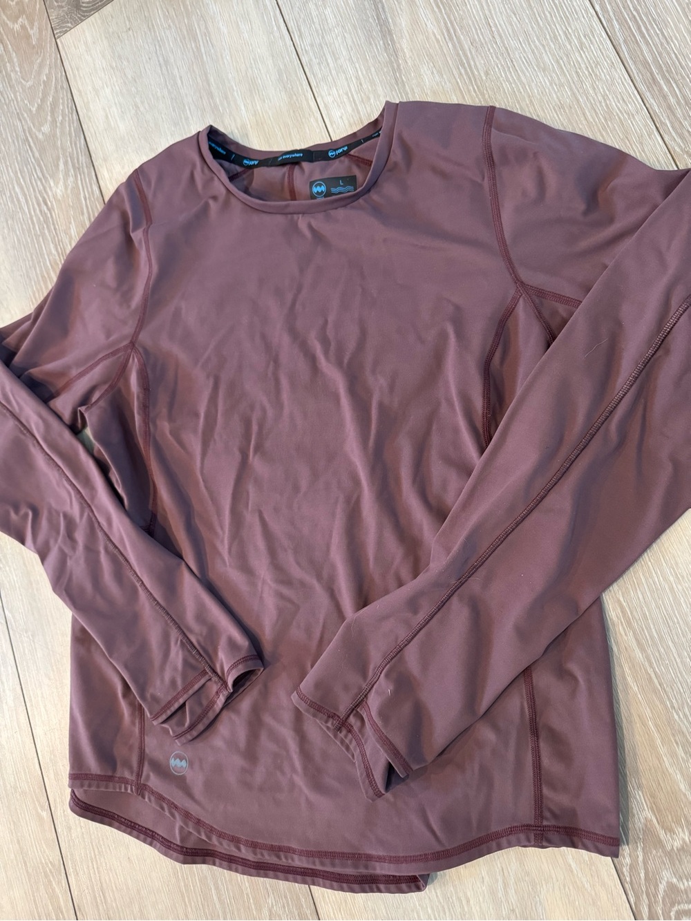 Women’s Janji Long-Sleeve Active Top Dark Maroon